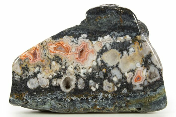 Polished Berber Agate Section - Sidi Rahal, Morocco #324001